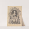 Portrait of Queen Marie-Antoinette in an ornamental frame by Johann Esaias Nilson