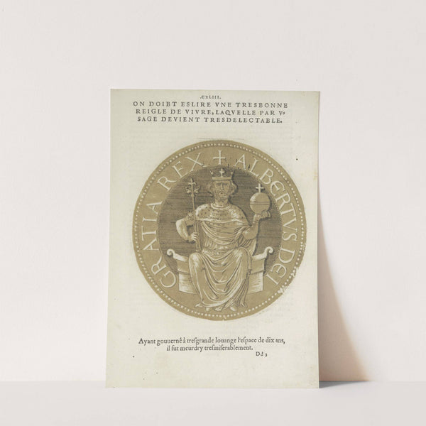 Portrait of Roman King Albrecht I (1557-1559) by Hubert Goltzius