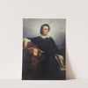 Portrait Of Rosa Bonheur With a Bull (1857) by Édouard-Louis Dubufe