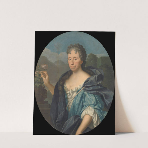 Portrait of Sabina Agneta d&#039;Acquet, Wife of Arent van Buren by Krzysztof Lubieniecki