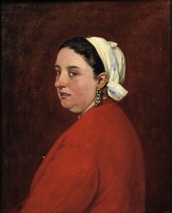 Portrait of Senyora Anita with Red Dress (1872)