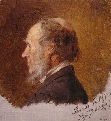 Portrait of Simon Toldstad. Study (1869)