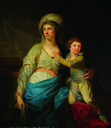 Portrait of Teresa Potocka née Ossolińska with uncle Alfred