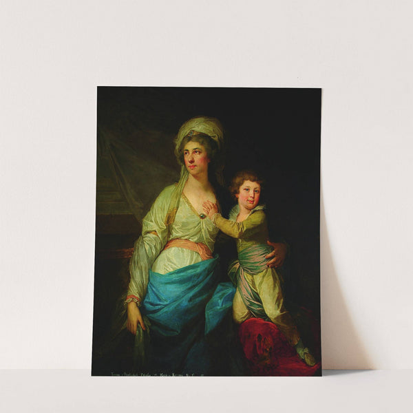 Portrait of Teresa Potocka née Ossolińska with uncle Alfred by Johann Baptist von Lampi the Elder