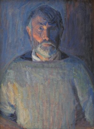 Portrait of the Artist. Lamplight