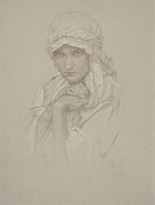 Portrait of the Artist’s Daughter in Slavic Dress