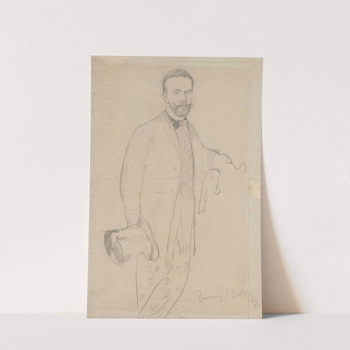 Portrait of the artist’s father, Włodzimierz Waliszewski (1914) by Zygmunt Waliszewski