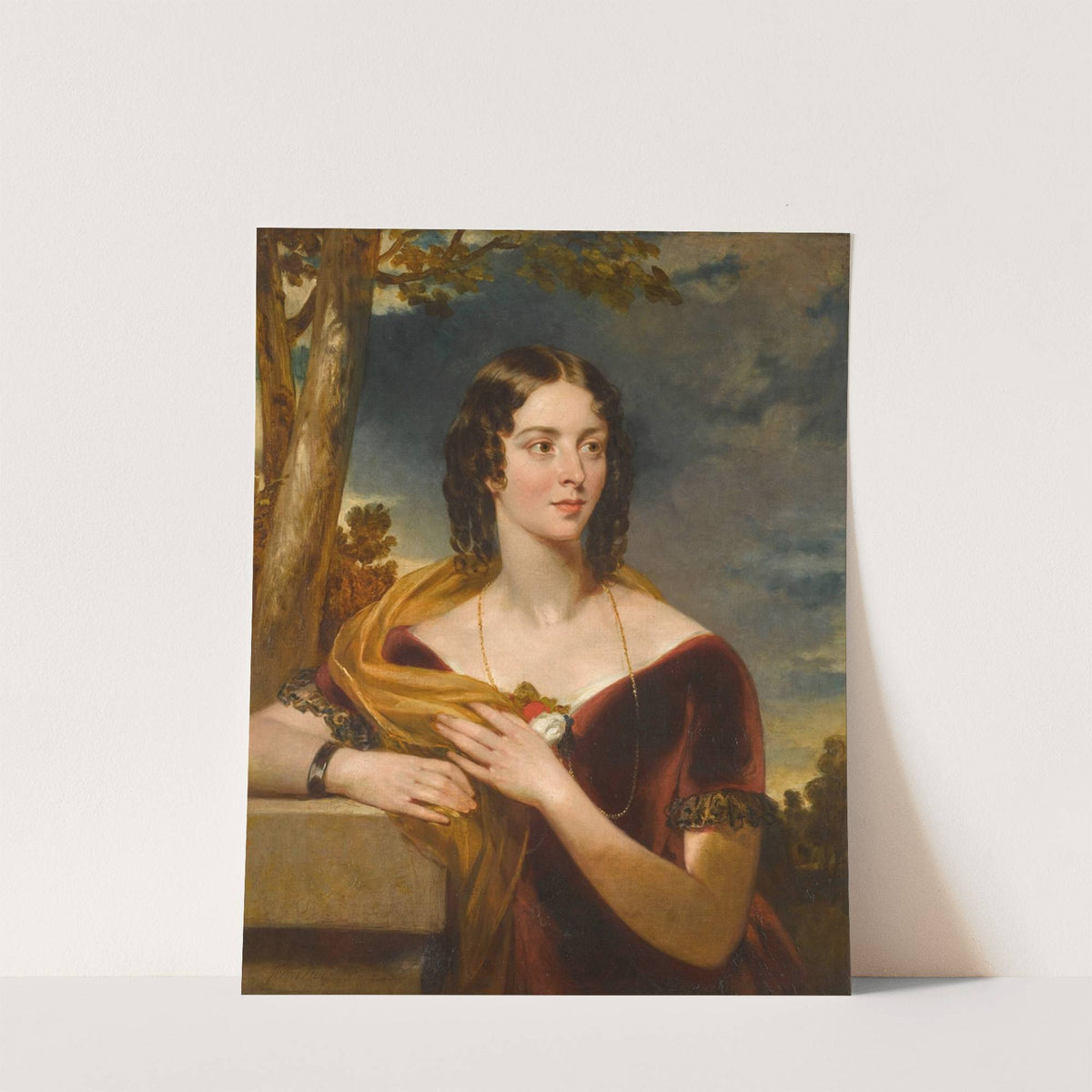 Portrait of the artist's sister Elizabeth Wood (b. 1808) by John Wood