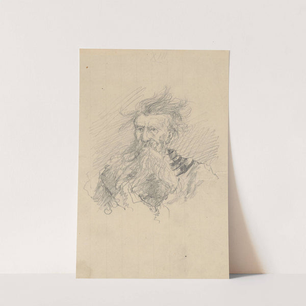 Portrait of the bust of an elderly man by Stanisław Wyspiański