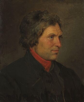 Portrait of the Farmer Torstein Ringheim from Voss (1855)
