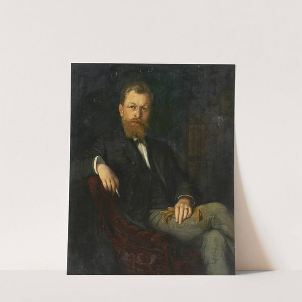 Portrait of the Husband Dr. Viktor Grossmann (ca 1880) by Marie Dürr-Grossmann
