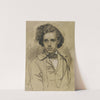 Portrait of the painter Albert Hendschel by Philipp Winterwerb