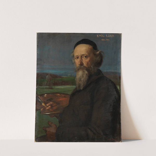 Portrait of the painter Emil Lugo by Albert Lang
