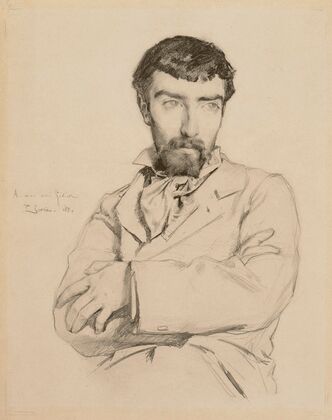 Portrait of the sculptor Jean Rivière