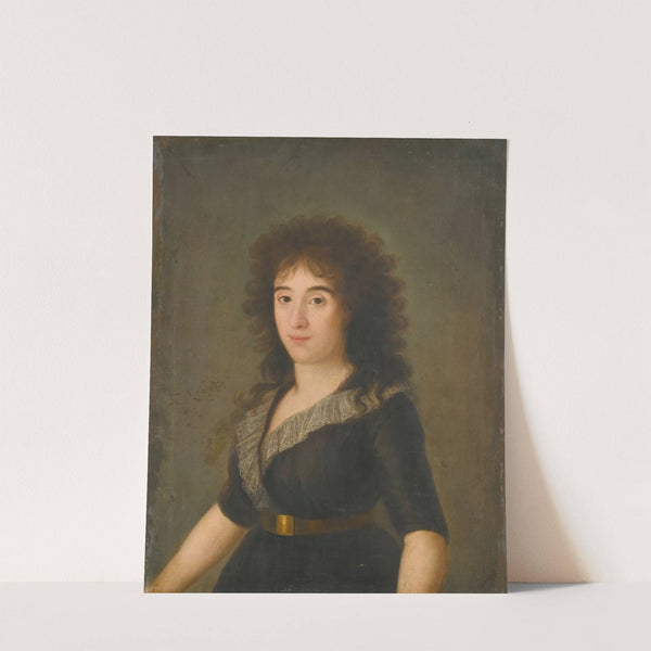 Portrait of the second condesa de castroterreño by Agustín Esteve y Marques