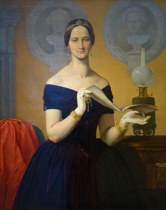 Portrait of the singer Caroline Hetzenecker