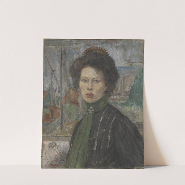 Portrait of the Swedish Painter Tora Holmström (1907) by Anders Castus Svarstad