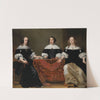 Portrait of the Three Regentesses of the Leprozenhuis, Amsterdam (c. 1668 - c. 1671) by Ferdinand Bol