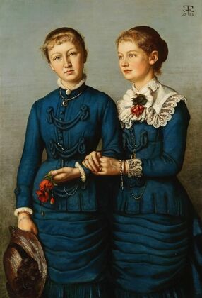 Portrait of the two daughters of the Haag family