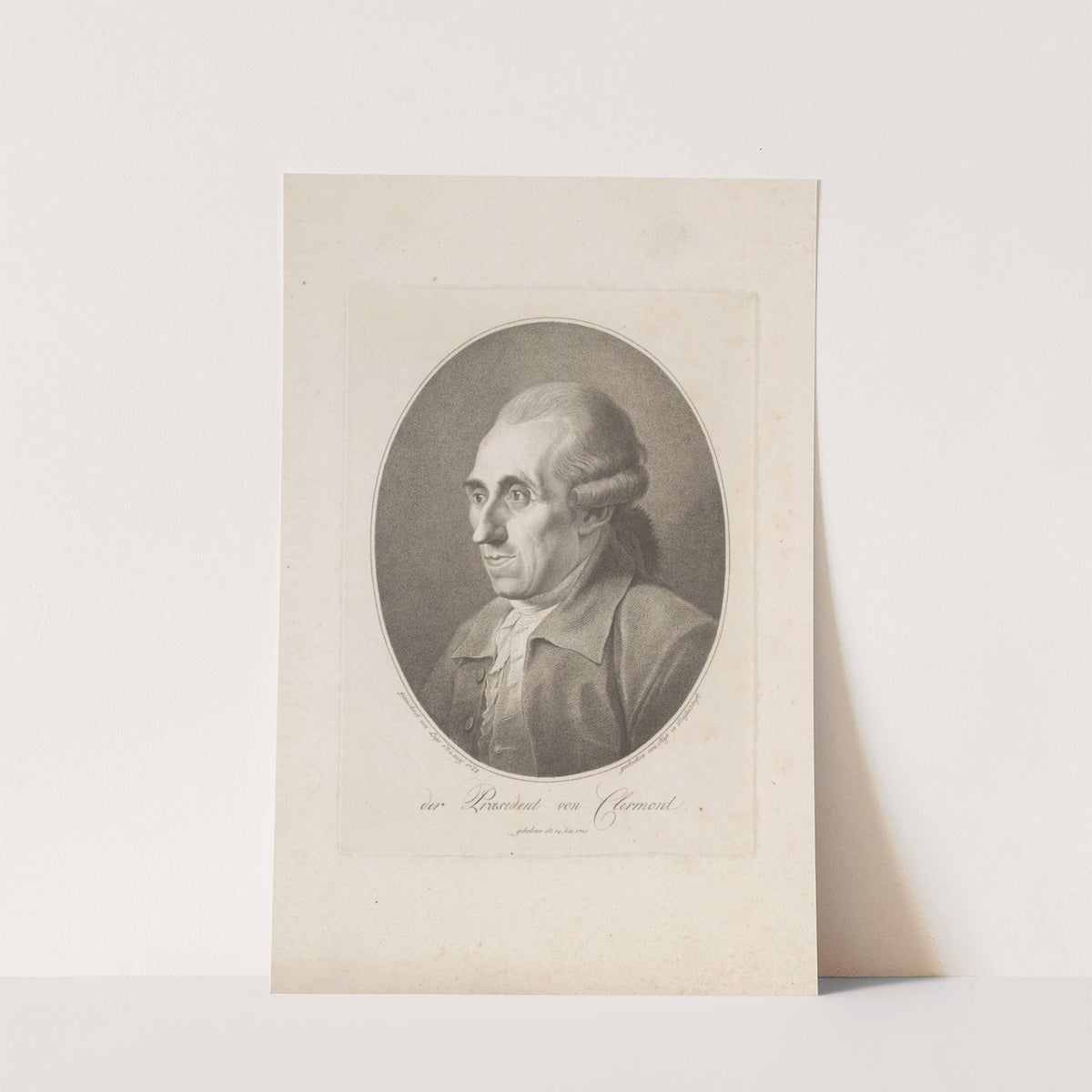 Portrait of Theodor Christian Clermont by Carl Ernst Christoph Hess