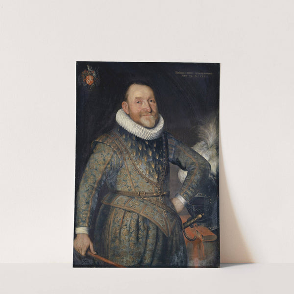 Portrait of Théodore Agrippa d&#039;Aubigné by Bartholomäus Sarburgh