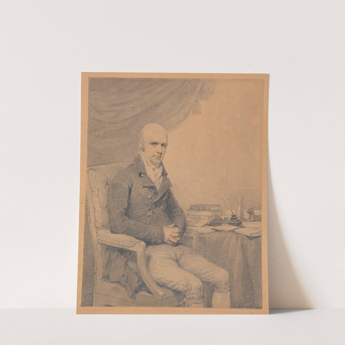 Portrait of Thomas Estcourt Esq. of Estcourt by Henry Edridge