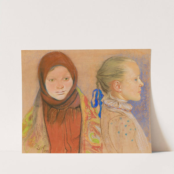 Portrait of two little girls (1895) by Stanisław Wyspiański