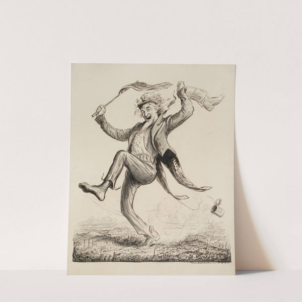 Portrait of United States. When the Senate ratifies the Treaty of Peace (1920) by William Henry Walker