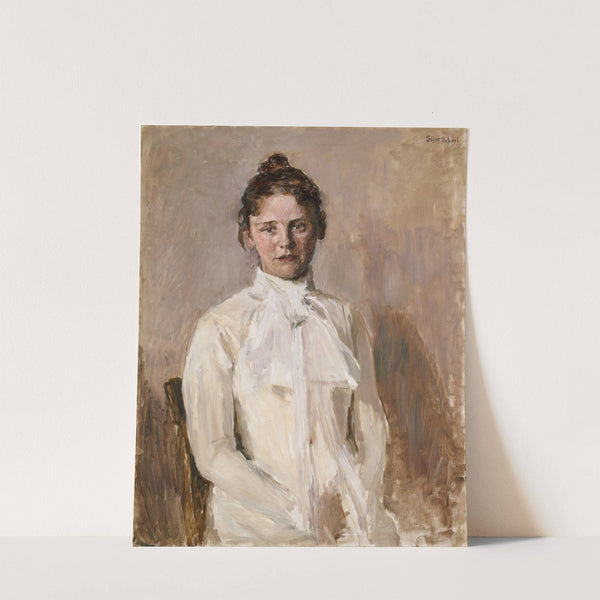 Portrait of Valborg Nicolaysen, the Artist&#039;s Sister by Signe Scheel