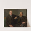 Portrait of Weysenhoff and Władysław Reymont by Stanisław Lentz