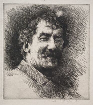 Portrait of Whistler with the White Lock
