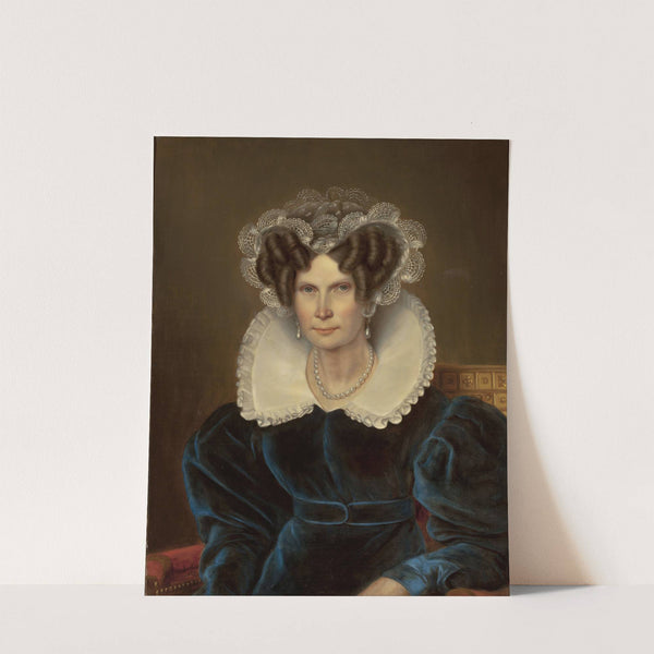 Portrait of Wilhelmine, queen of the Netherlands by Jan Baptist van der Hulst