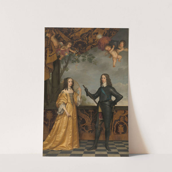 Portrait of Willem II (1626-1650), Prince of Orange, and his Wife Mary Stuart (1631-1660) by Gerard van Honthorst