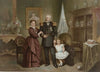 Portrait of William III, King of the Netherlands, Emma, Queen Regent of the Netherlands, and Wilhelmina, Queen of the Netherlands