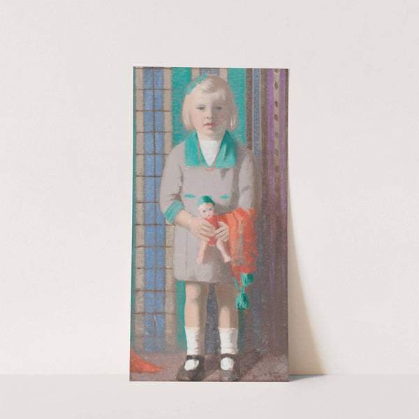 Portrait of Young Girl with doll by David William Gunn
