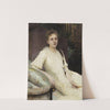 Portrait of young woman by Pascal-Adolphe-Jean Dagnan-Bouveret