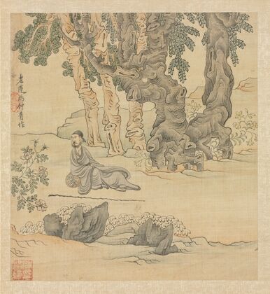 Portrait of Zhongqing in a Landscape (1598-1652)