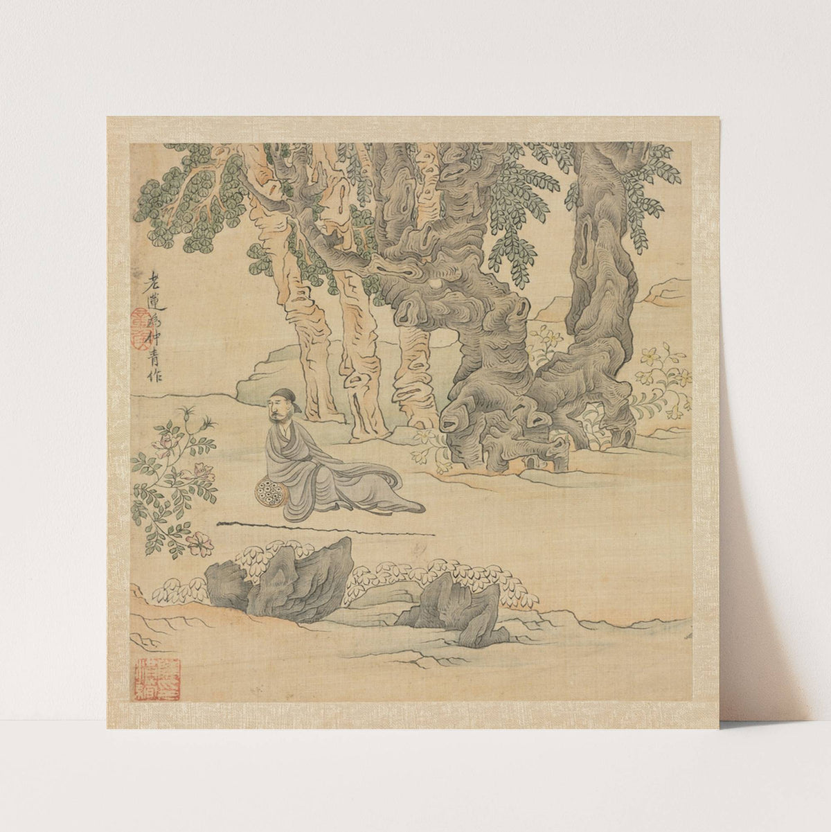 Portrait of Zhongqing in a Landscape (1598-1652) by Chen Hongshou