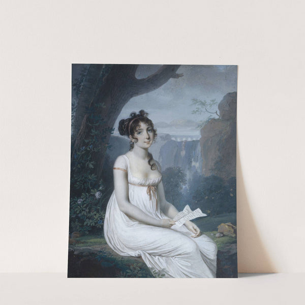 Portrait présumé de la cantatrice Carolina Bianchi by Joseph-Marie Bouton