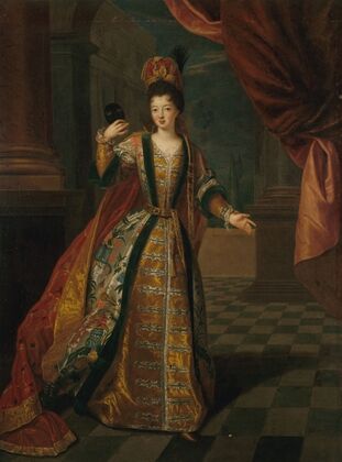 Portrait présumé de Mademoiselle de Nantes (Louise-Françoise de Bourbon, 1673-1743), en costume de bal — size preview