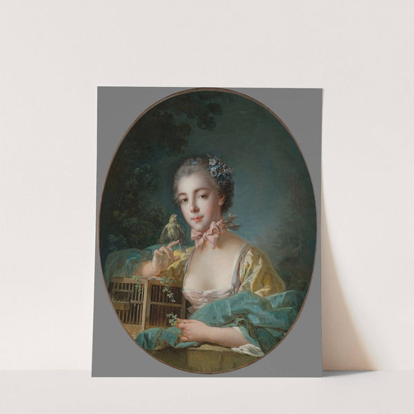 Portrait présumé de Marie-Emilie Baudouin, fille du peintre (1758-1760) by François Boucher