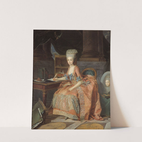 Portrait présumé de Marie-Thérèse de Savoie, comtesse d’Artois (1776) by Lié Louis Périn-Salbreux