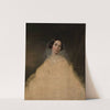Portrait sketch of a lady by Józef Simmler