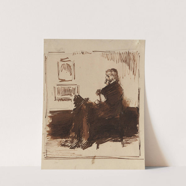 Portrait Sketch of Thomas Carlyle (1872) by James Abbott McNeill Whistler