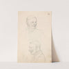Portrait studies of a man (Probably 1859 or 1860) by Adolph Tidemand