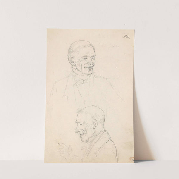 Portrait studies of a man (Probably 1859 or 1860) by Adolph Tidemand