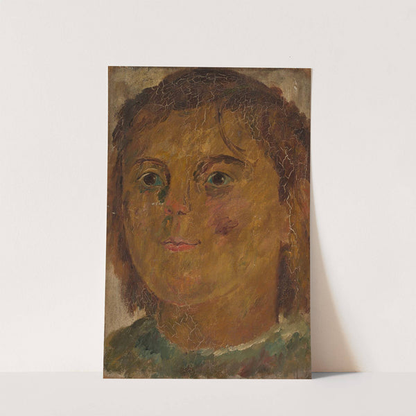 Portrait study of a little girl by Tadeusz Makowski