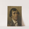 Portrait study of a man by Jakob Becker