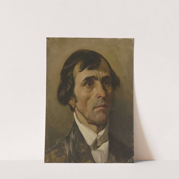 Portrait study of a man by Jakob Becker