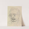 Portrait Study of a Man&#8217;s Facial Expression by Benjamin Robert Haydon